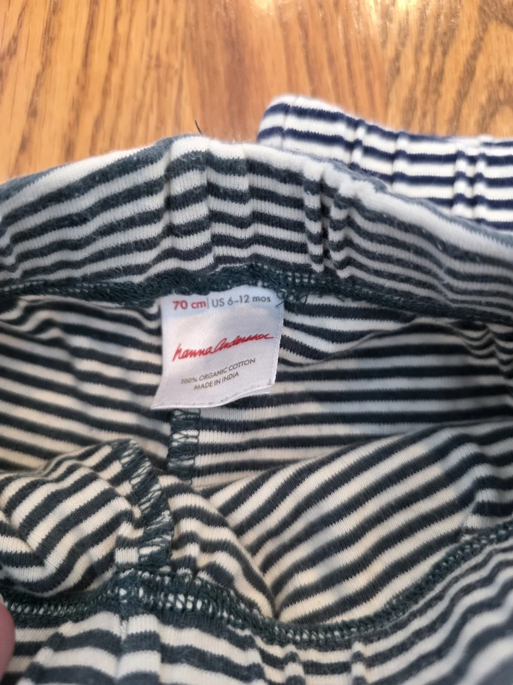 Hanna Andersson Navy Infant Wrap Bodysuit